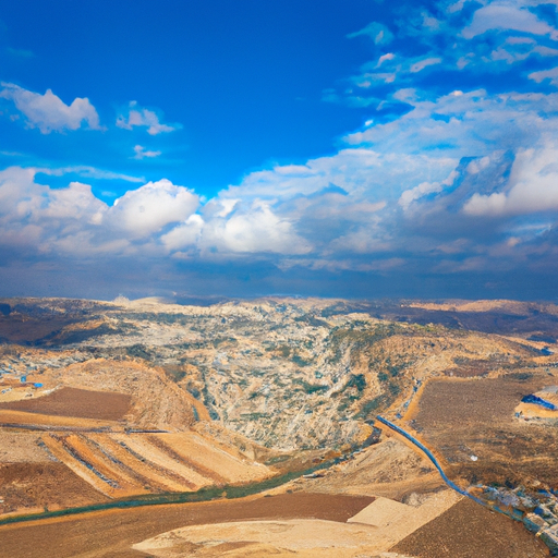 מבט אווירי של נופים מגוונים בישראל, המציג את פוטנציאל ההשקעה.